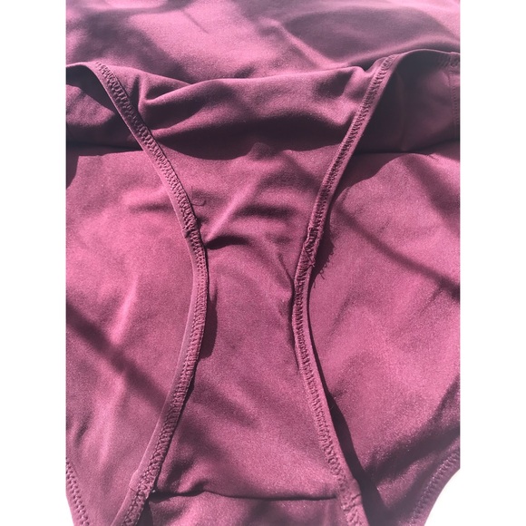 h&m maroon burgundy high waisted bikini bottoms 12 - Picture 3 of 5